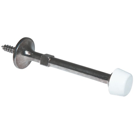 Ultra Hardware 3 In. Polished Chrome Self-Start Rigid Door Stop 61714